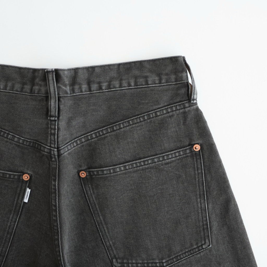 CS MODERN DENIM BUGGY SHORT CUT #GUNMETAL BLACK [26880405]