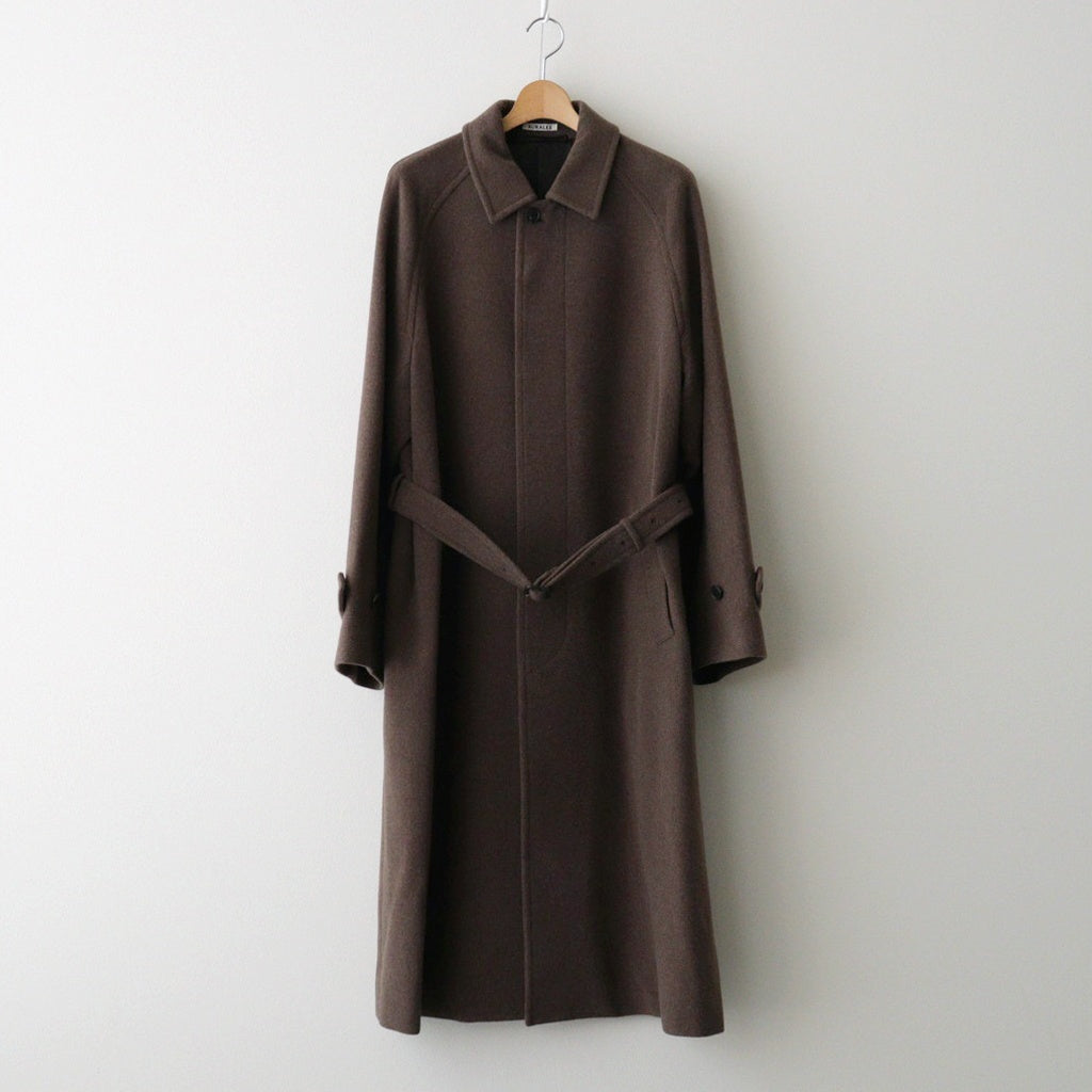 SUPER FINE WOOL MOSSER SOUTIEN COLLAR COAT #TOP BROWN [A25AC01WM]