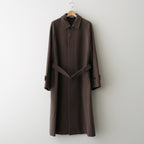 SUPER FINE WOOL MOSSER SOUTIEN COLLAR COAT #TOP BROWN [A25AC01WM]