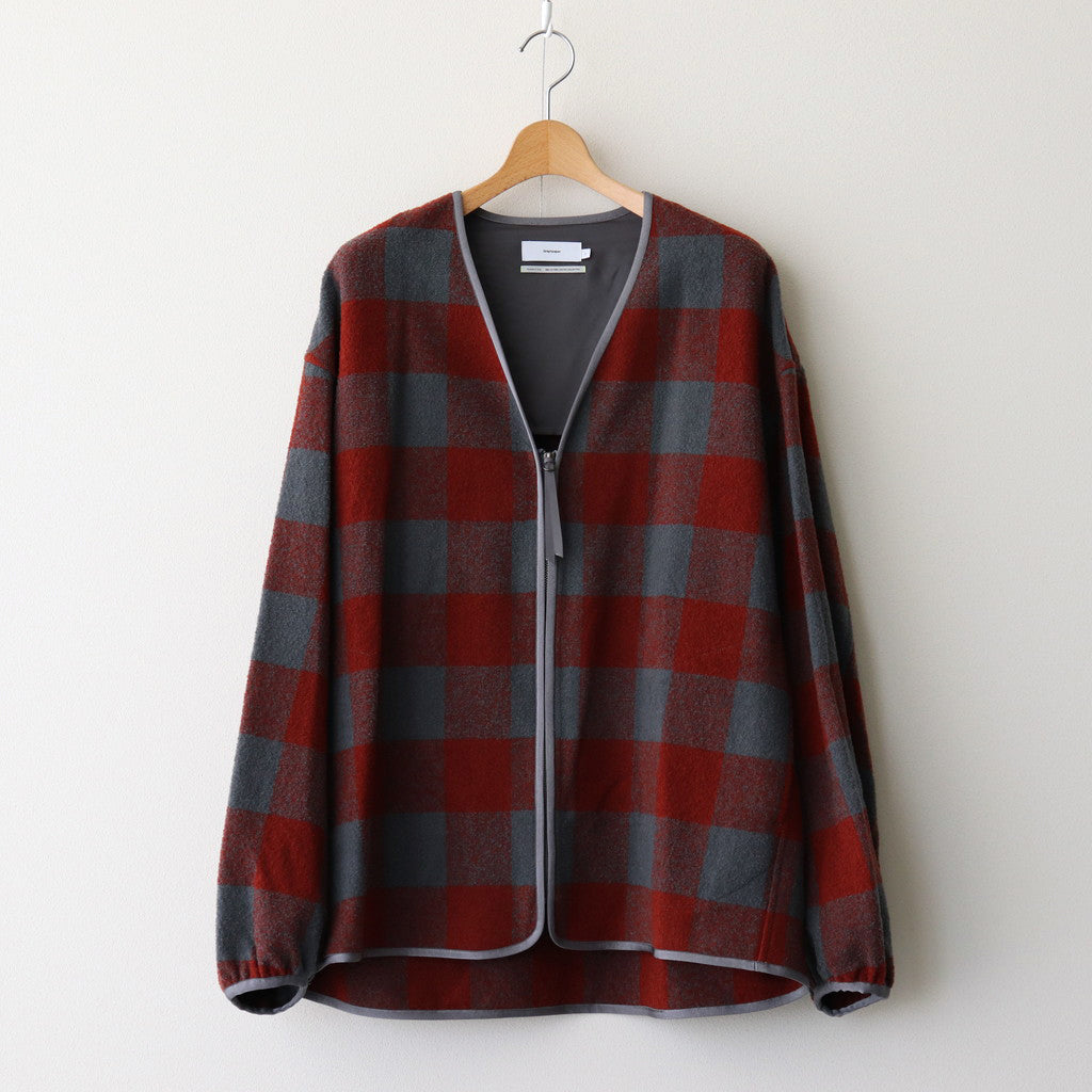 Tri-Spin Loop Cardigan #BRICK×GRAY [GU243-10051]