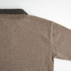 Leather-Trimmed Skipper Sweater #Beige [YK26FW01380S]