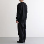 綿麻ヘリンボーン ベイカーパンツ #BLACK [HO-P019-051]