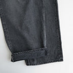 Selvage Denim Two Tuck Pants #BLACK LIGHT FADE [GU263-40061LB]