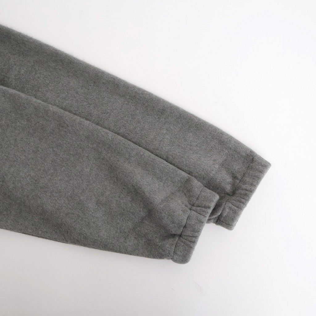 PURE SILK COMFORT FLEECE HALF ZIP P/O #TOP GRAY [A25AP02SF]