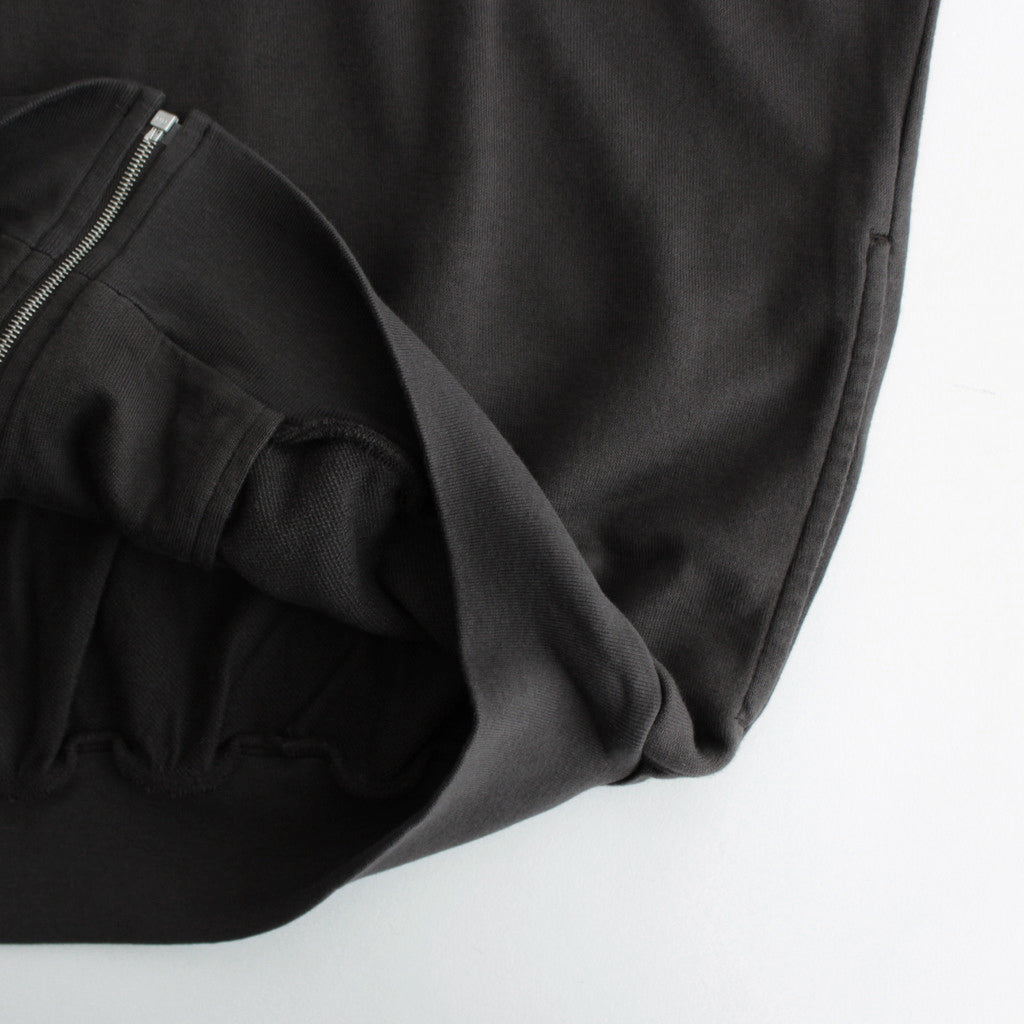 SUPER HIGH GAUGE SWEAT ZIP BLOUSON #DARK BROWN [A24AB01CU]