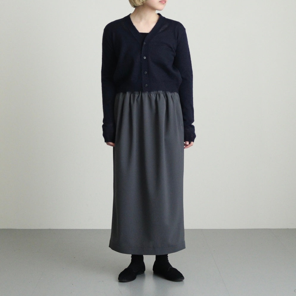 KID MOHAIR SHEER KNIT CARDIGAN #NAVY [A25SC04FG]