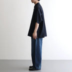Solotex Twill S/S Oversized Box Shirt #NAVY [GM261-50159B]