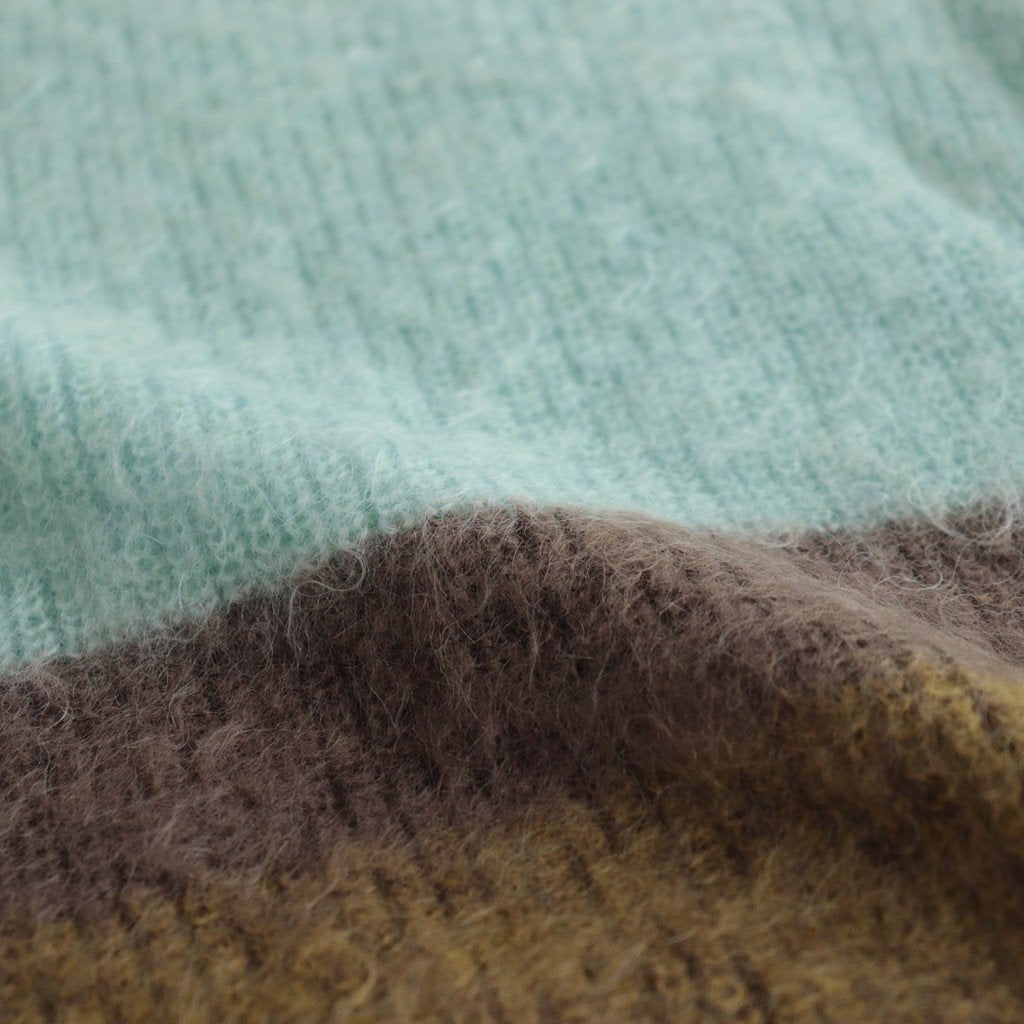 MOHAIR BORDER CARDIGAN #PINK [YK23FW0571S]