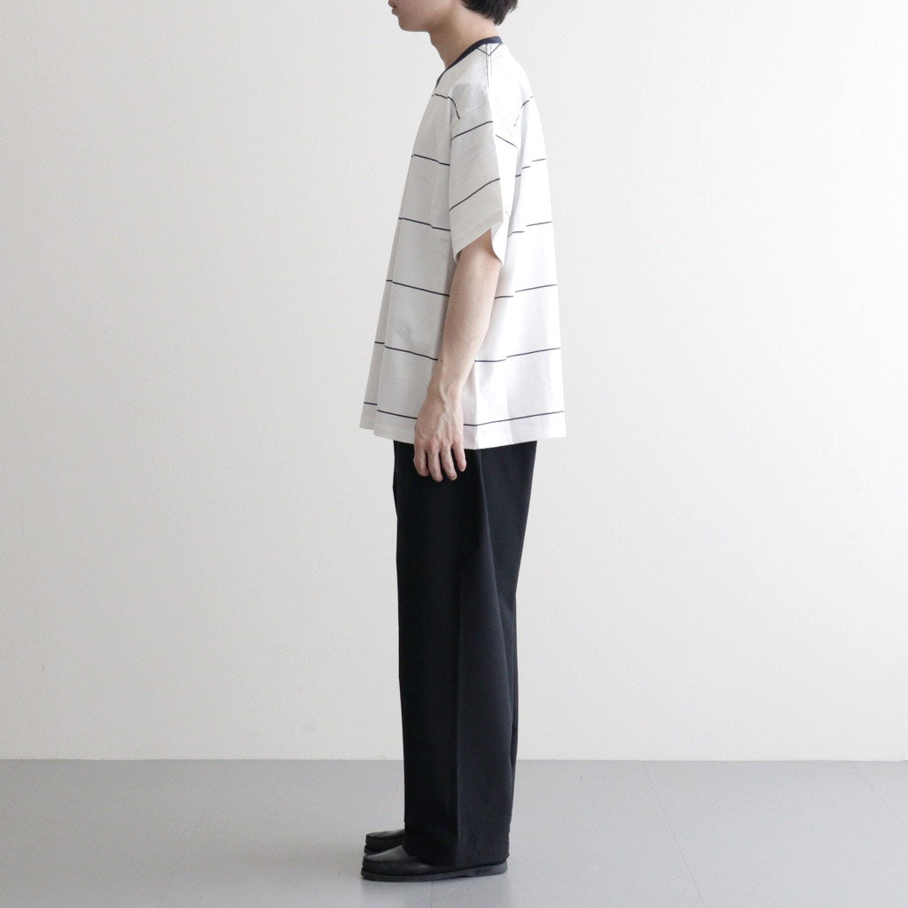 PIN BORDER S/S TEE #WHITE×NAVY [FSC261-70262]