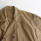 DETACHABLE WIDE TRENCH COAT #KHAKI [YK24FW0736C]