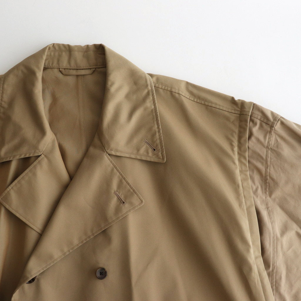 DETACHABLE WIDE TRENCH COAT #KHAKI [YK24FW0736C]
