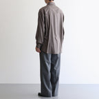 SUPER LIGHT WOOL SHIRT #TOP BROWN [A25AS01OS]