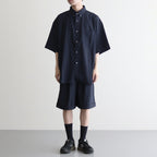 SEERSUCKER B.D SHIRT #NAVY [FSC252-50043]