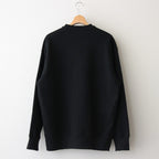 綿裏毛×綿ナイロンウェザー スウェット #BLACK [HO-T004-051]