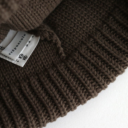 Knit Cap 1 #Brown [2403-024]