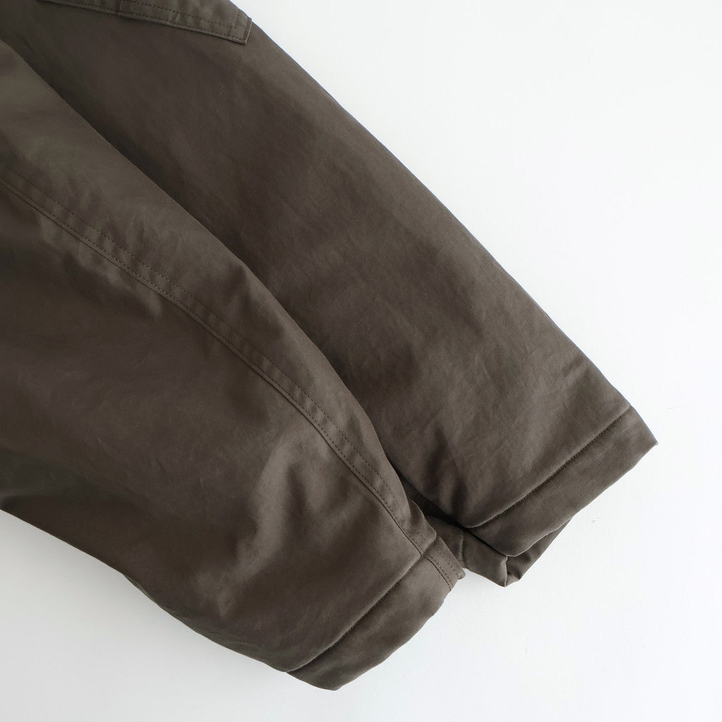 WASHED FINX COTTON GABARDINE FLIGHT BLOUSON #DEEP OLIVE [A25AB01HM]
