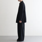 3pleated Wide-leg Trousers #BLACK [YK25FW01051P]