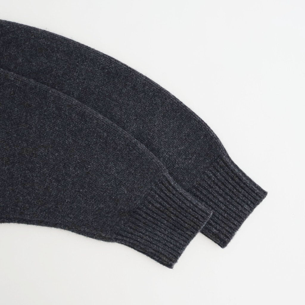Wool 100% Raglan Knit #C/GRY [12520520]