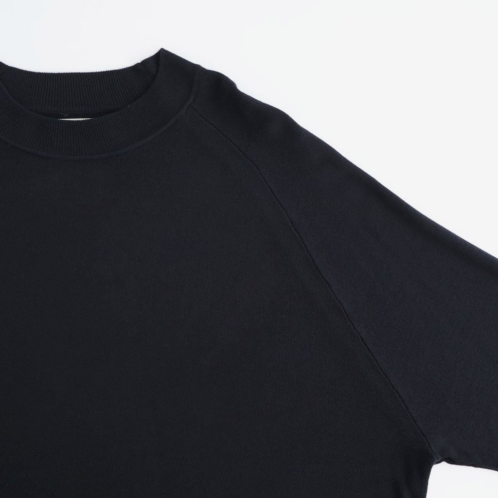 RAGLAN CREW NECK LS #BLACK [N0040]
