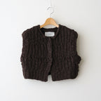 Mix Handknit Vest #D/BRN [12520525]
