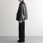 PUFFER REVERSIVLE VEST #BLACK x NAVY [25330203]