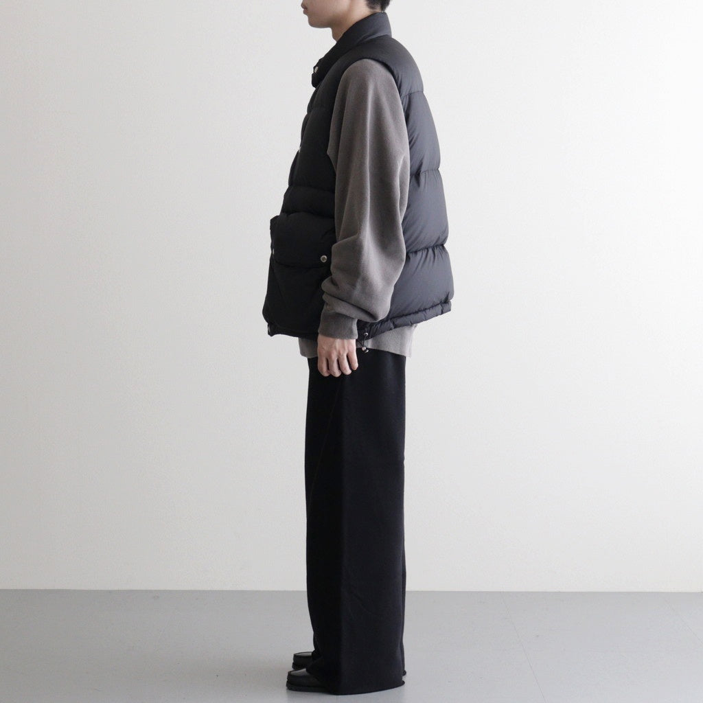 PUFFER REVERSIVLE VEST #BLACK x NAVY [25330203]