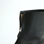 FRONT-ZIP BOOTS #BLACK [BSS2234005]
