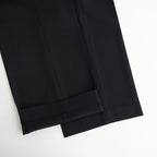 LIGHT WOOL MAX GABARDINE SLACKS #TOP BLACK [A26SP08MG]