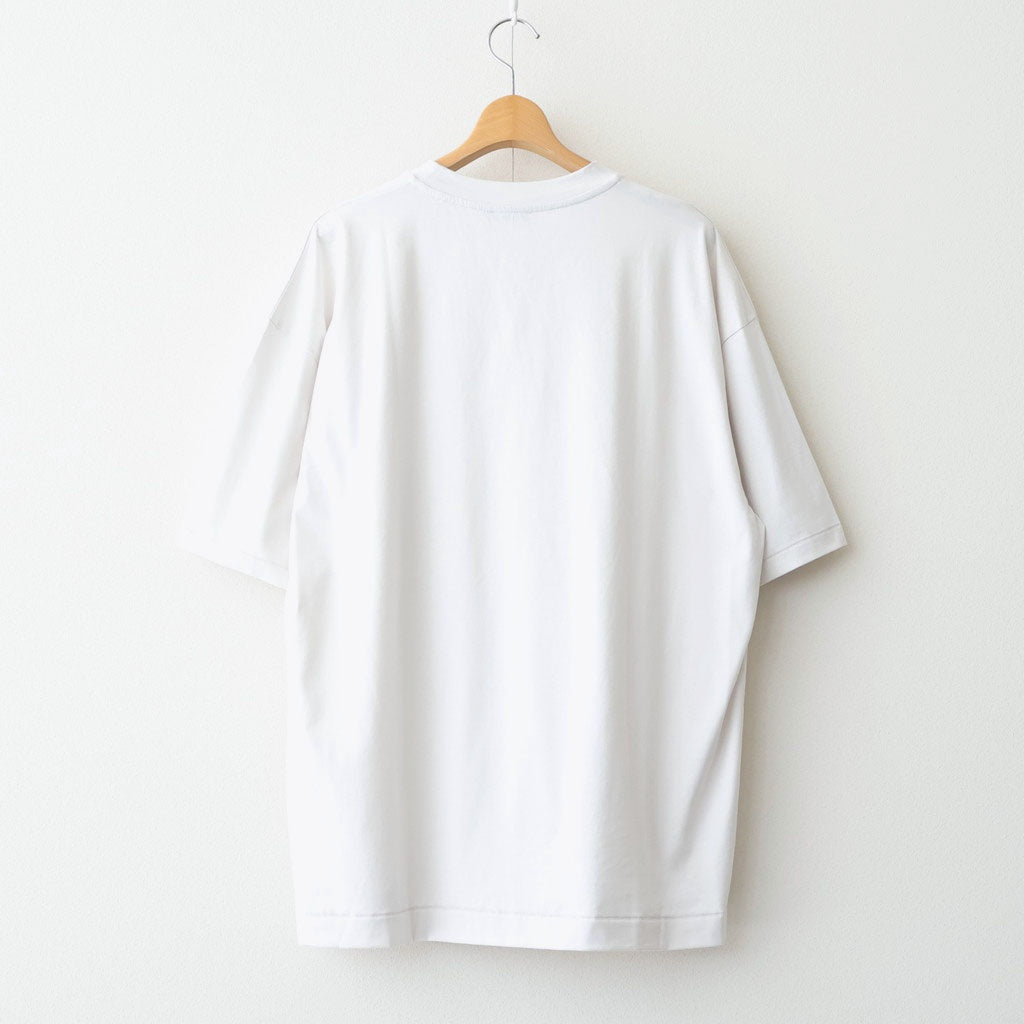 SUVIN 60/2 OVERSIZED T-SHIRT #WARM WHITE [KKAGLM0015]