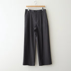 Brushed Cotton Gabardine Wide Straight Pants #CHARCOAL [GM261-40395]