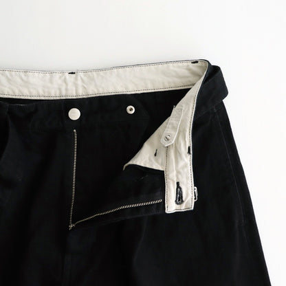 Selvage Denim Belted Pants #BLACK WASHED [GU251-40192RB]