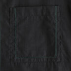 EMBROIDAREY OPEN COLLAR SHIRT #BLACK [YK25SS0938SH]