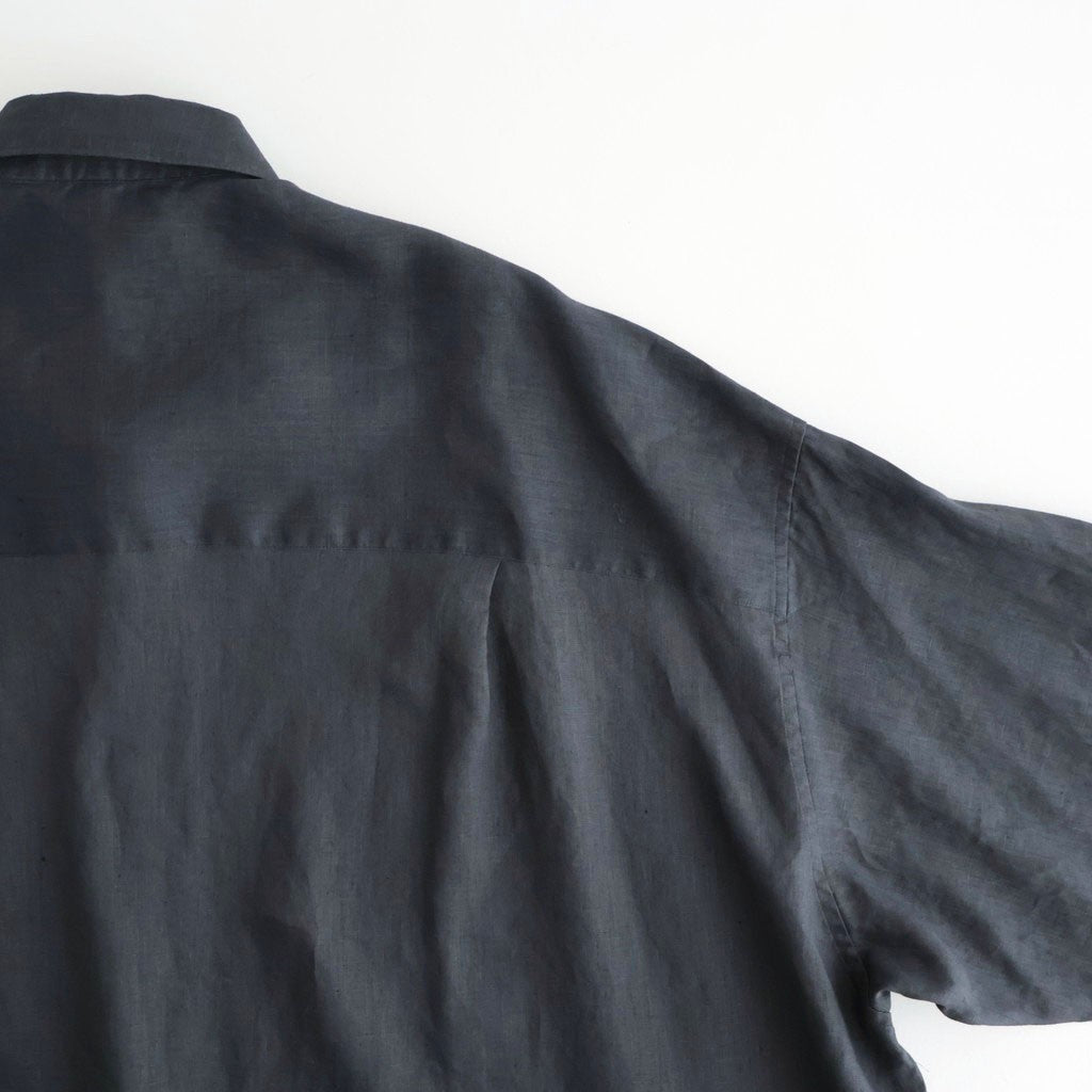 Linen L/S Oversized Regular Collar Shirt #C.GRAY [GM262-50039B]