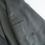 BLUEFACED WOOL DOUBLE-BREASTED JACKET #GRAY STRIPE [A25AJ04BS]