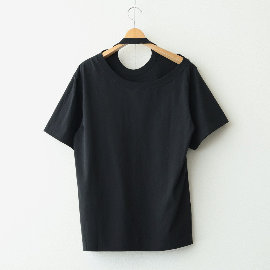 Raffy Gauze 2-Way T-Shirt #BLACK [I26SS-CUT9] - ciacura 三重県