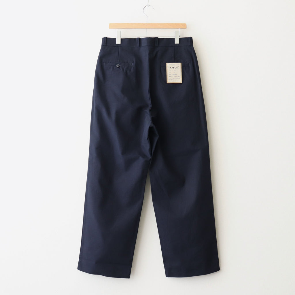chino tuck straight #navy [15635]