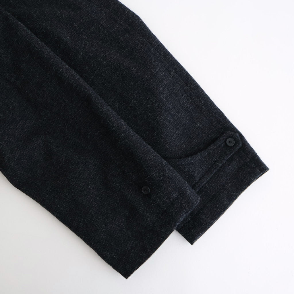 FDUFCT - ウール・千鳥 ダッフルコート #79 Navy × Grey [SN_FR1401CT]