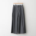WOOL TROPICAL WIDE EASY PANTS #TOP GRAY [PRAGCW0110]