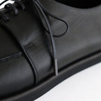 LEATHER LACE-UP SHOES #BLACK [A25AS06QD]