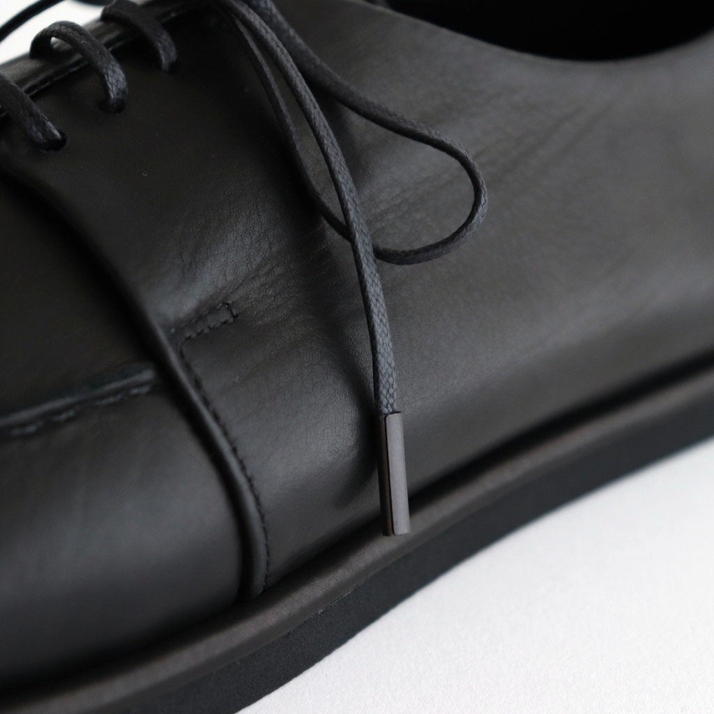LEATHER LACE-UP SHOES #BLACK [A25AS06QD]