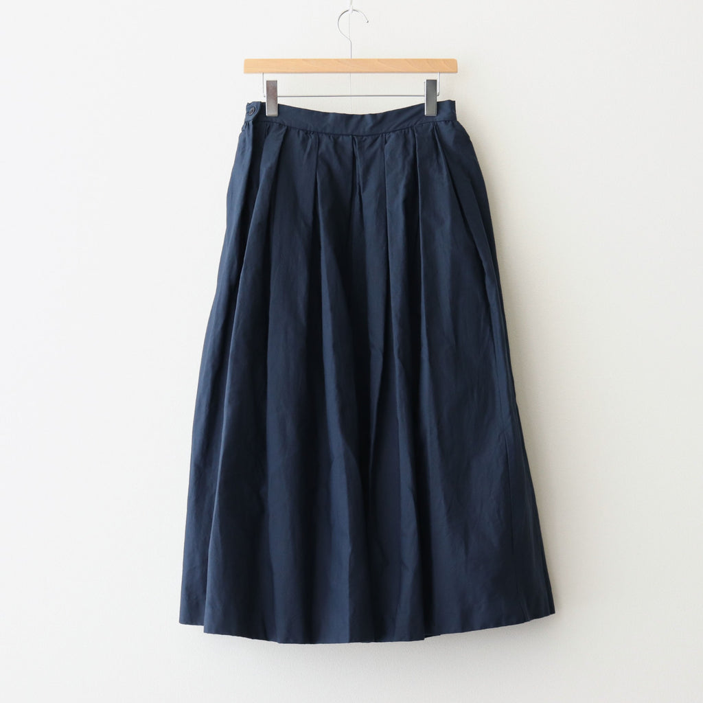 tuck skirt #navy [95635]