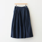 tuck skirt #navy [95635]