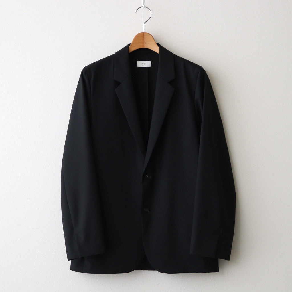 WOOL TROPICAL TAILORED JACKET #BLACK [JKAGCW0700]