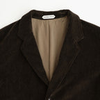 Cotton & Rayon Corduroy Tailored Jacket #Dark Brown [OFH011JK11]