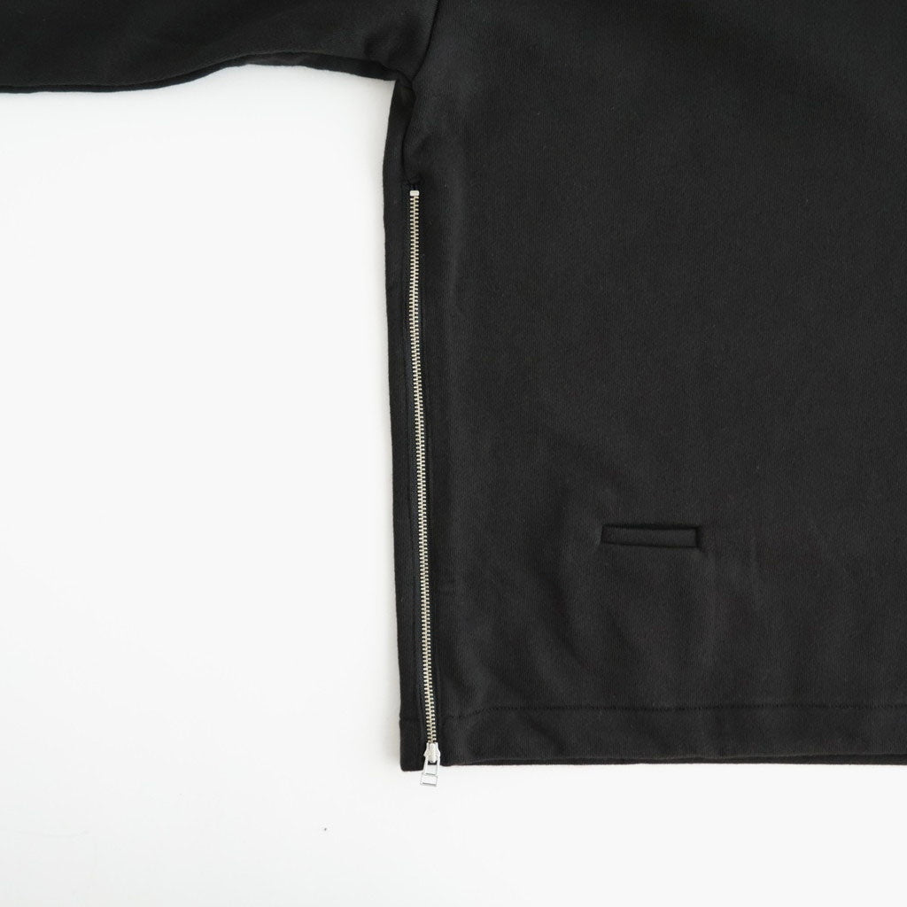 ハーフZipスウェットPO #BLACK [D226-T11101]