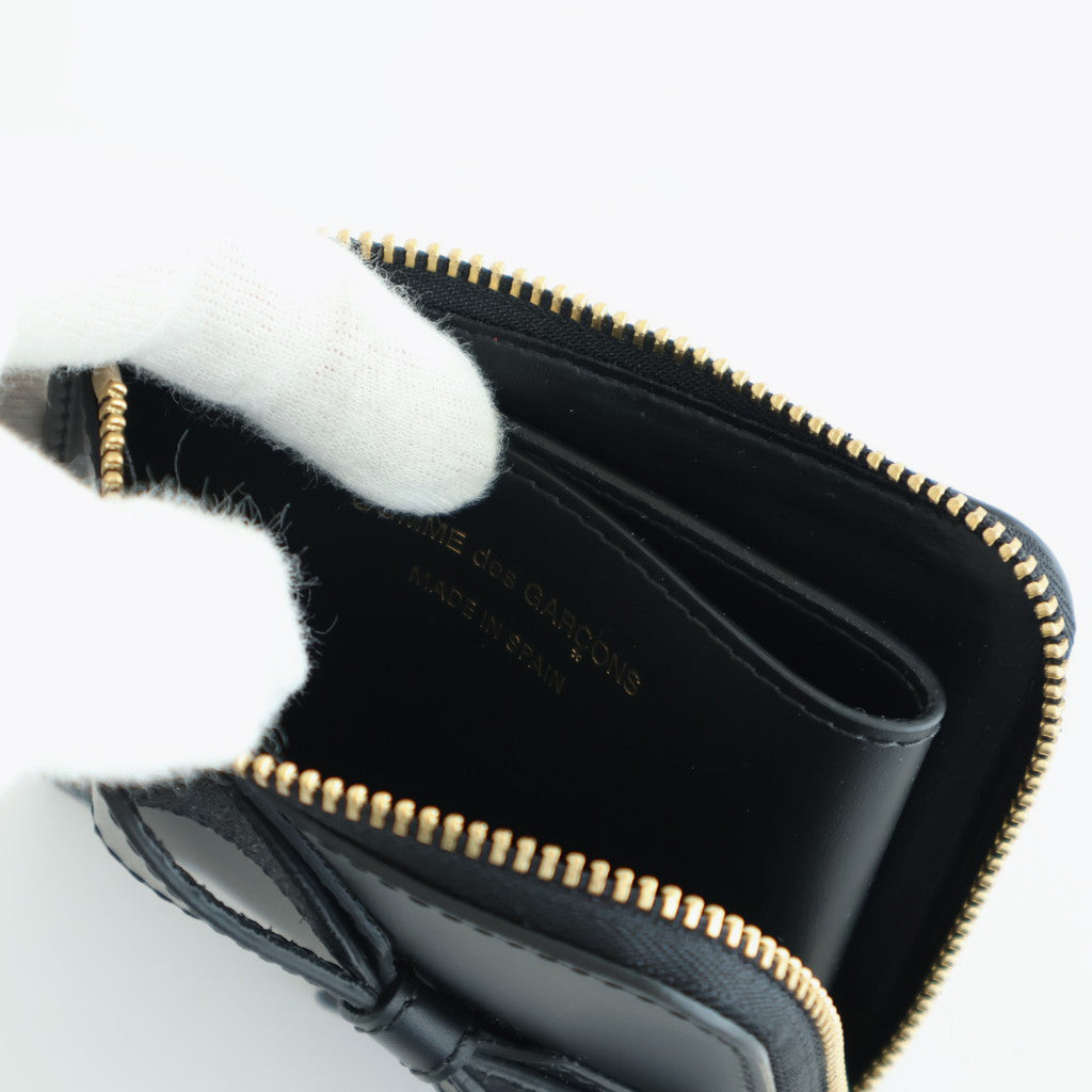 L字型ZIP財布 - BIG BOW #Black [8Z-O310-051]