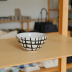 ボウル 中 貫入 #ブラック流し