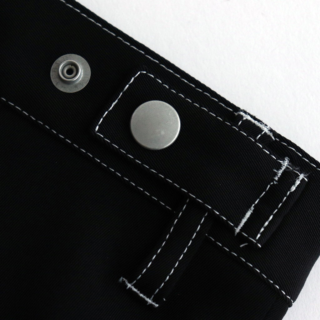 3PLEATED WIDE-LEG TROUSERS #CARBON BLACK [YK25SS0908P]