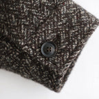 Herringborn Tweed Zip Blouson #Brown [YK26FW01314B]