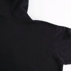 COTTON CASHMERE SWEAT ZIP HOODY #BLACK [ST.1469]